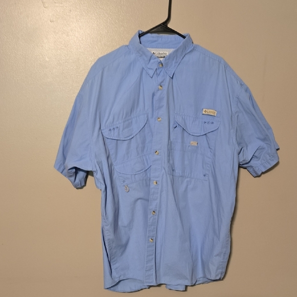 Columbia Men's Sky Blue Casual Button Down Shirt Size XL‎ - Picture 1 of 5